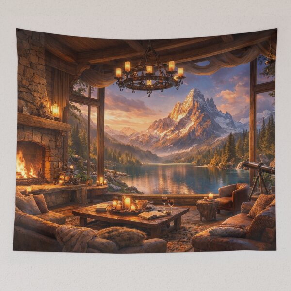 Item preview, Mountain view in the evening light designed and sold by Sigtrix.