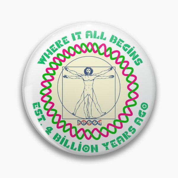 Item preview, Where It All Begins: Vitruvian Man & DNA Evolution designed and sold by ArcheVectors.