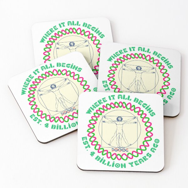 Item preview, Where It All Begins: Vitruvian Man & DNA Evolution designed and sold by ArcheVectors.