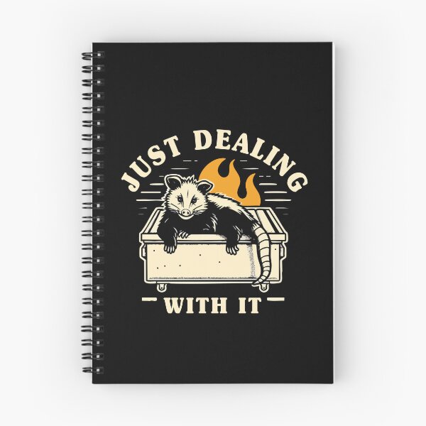 Item preview, Just Dealing With It Opossum Dumpster Fire Funny Sarcastic   designed and sold by Scaryzz.