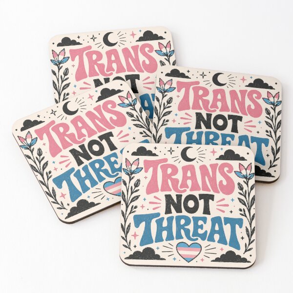 Item preview, Trans Not Threat designed and sold by StudioSnehaSomani4.