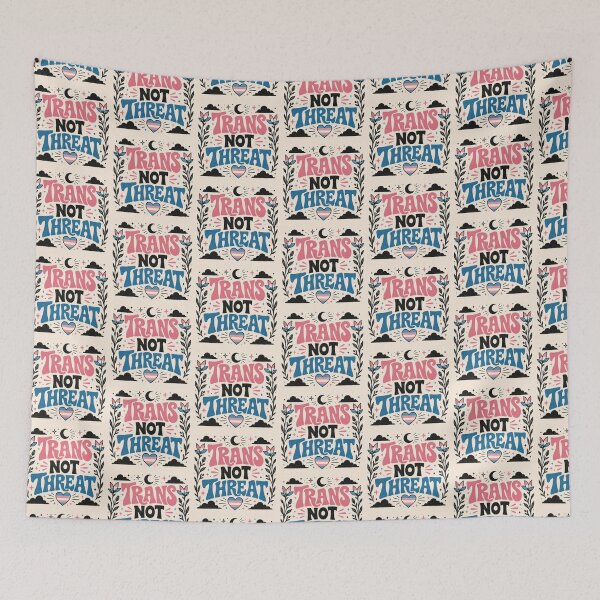 Item preview, Trans Not Threat designed and sold by StudioSnehaSomani4.