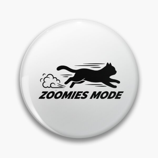 Item preview, Zoomies Mode Fast Running Black Cat designed and sold by GiggleInkTees.