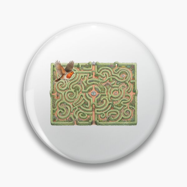 Item preview, Secret Garden Grand Maze With Robin Art designed and sold by Fenay Designs.