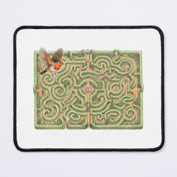Item preview, Secret Garden Grand Maze With Robin Art designed and sold by Fenay Designs.