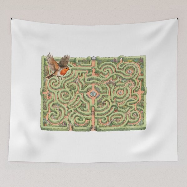 Item preview, Secret Garden Grand Maze With Robin Art designed and sold by Fenay Designs.