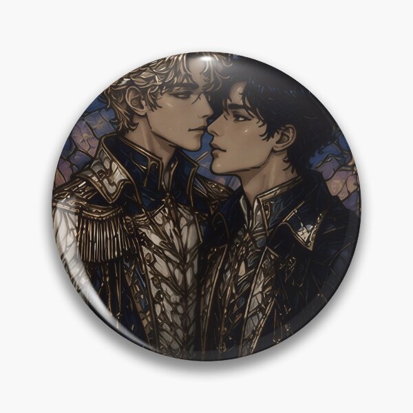 Item preview, Midnight Moon Devotion: Elegant Stained Glass Men Art designed and sold by Soluna Studio.