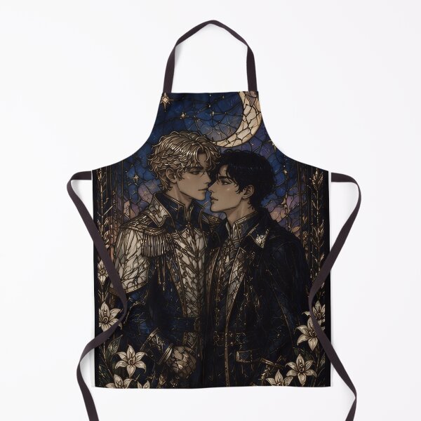 Item preview, Midnight Moon Devotion: Elegant Stained Glass Men Art designed and sold by Soluna Studio.