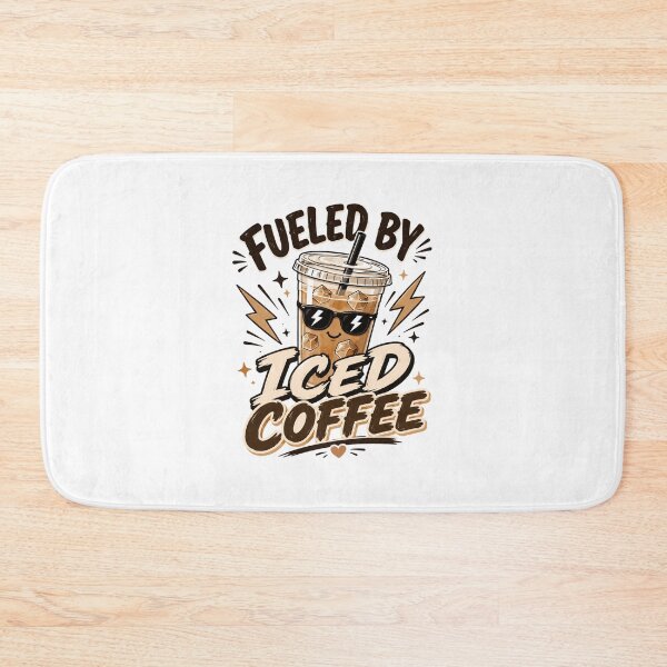 Item preview, Fueled By Iced Coffee Funny Coffee Lover Quote designed and sold by Sitred123.