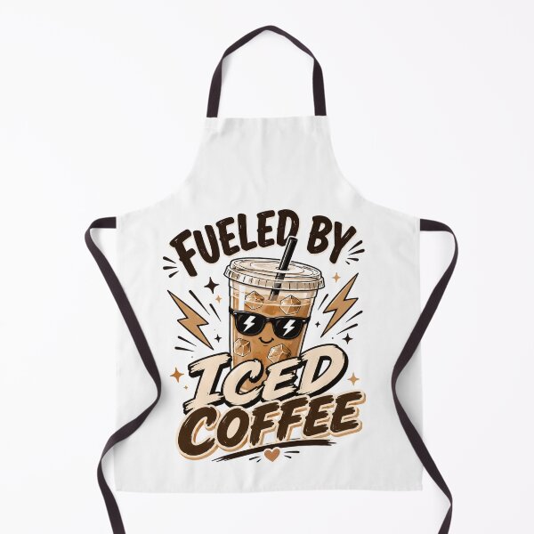 Item preview, Fueled By Iced Coffee Funny Coffee Lover Quote designed and sold by Sitred123.
