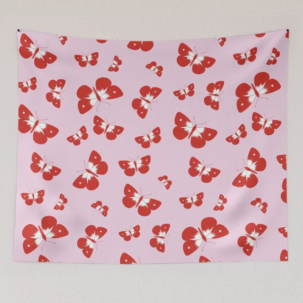 Item preview, A swarm of butterflies (red edition) designed and sold by Juliette Lancien.