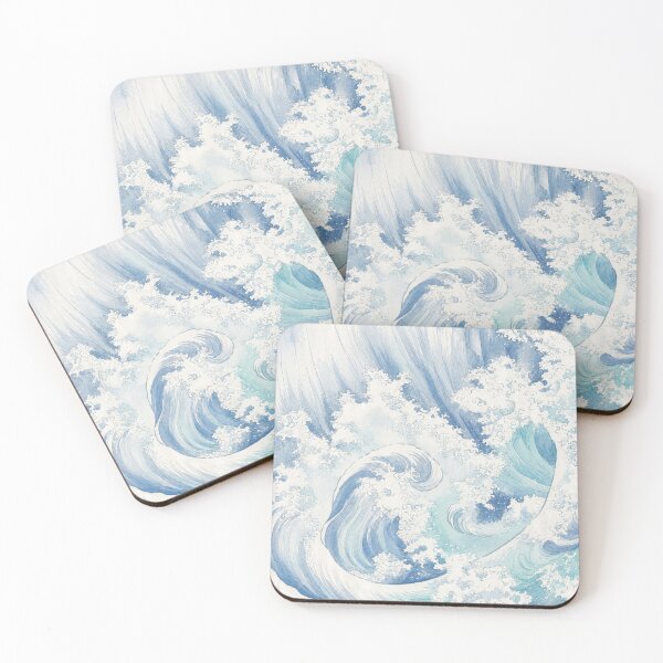 Item preview, Japanese Ocean Wave Blue Coastal designed and sold by trajeado14.