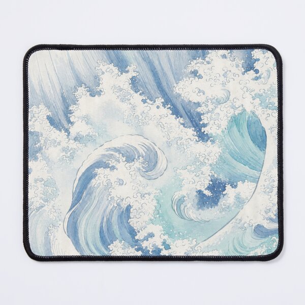 Item preview, Japanese Ocean Wave Blue Coastal designed and sold by trajeado14.
