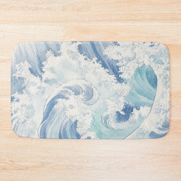 Item preview, Japanese Ocean Wave Blue Coastal designed and sold by trajeado14.