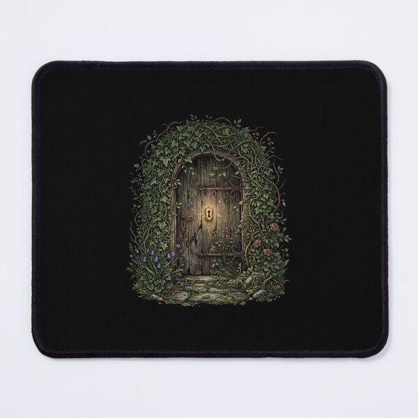 Item preview, Secret Garden Ivy Door With Glowing Keyhole Art designed and sold by Fenay Designs.