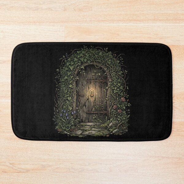 Item preview, Secret Garden Ivy Door With Glowing Keyhole Art designed and sold by Fenay Designs.