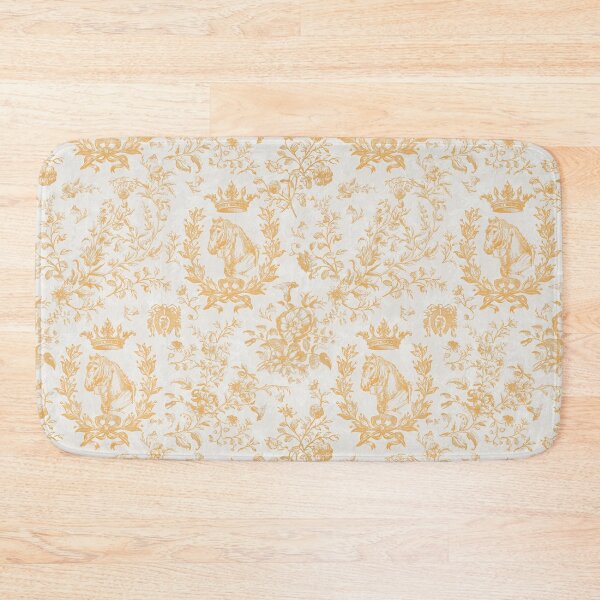 Item preview, Classy Elegant Vintage Yellow Horse Equestrian Floral Toile designed and sold by tanjica.