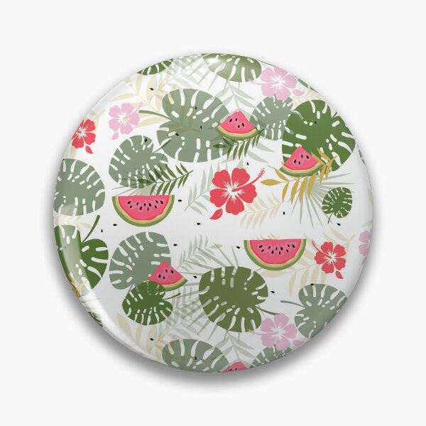 Item preview, Tropical Watermelon Monstera Seamless Summer Pattern . designed and sold by Natalia4321.
