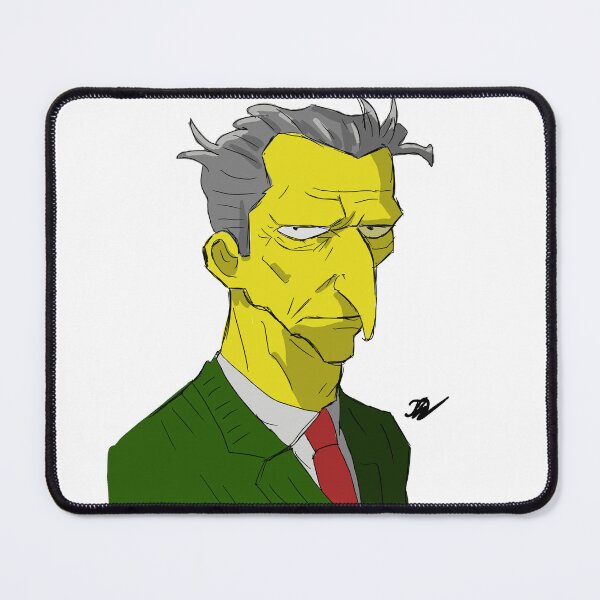 Item preview, Gritty Mr Burns Illustration – Classic Cartoon Villain Fan Art designed and sold by MADBULL7.