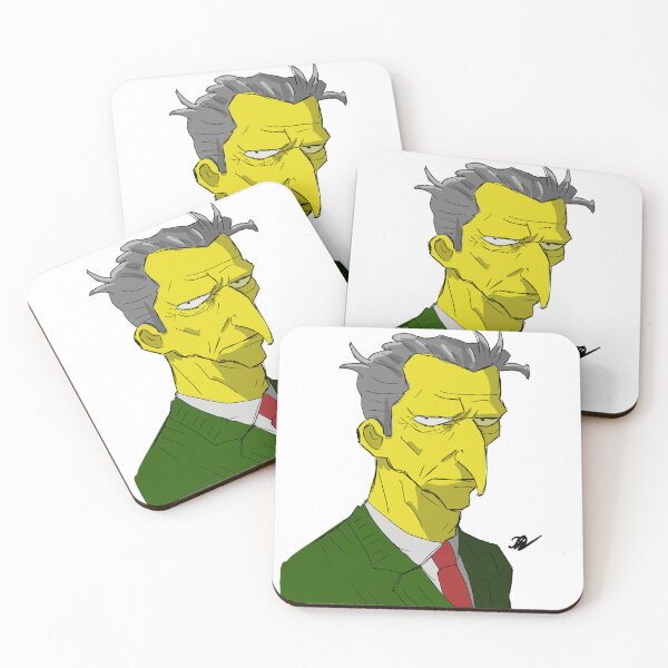 Item preview, Gritty Mr Burns Illustration – Classic Cartoon Villain Fan Art designed and sold by MADBULL7.