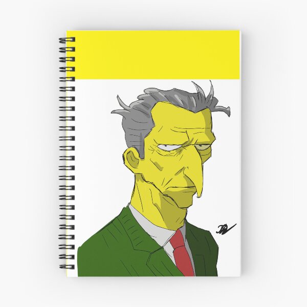 Item preview, Gritty Mr Burns Illustration – Classic Cartoon Villain Fan Art designed and sold by MADBULL7.