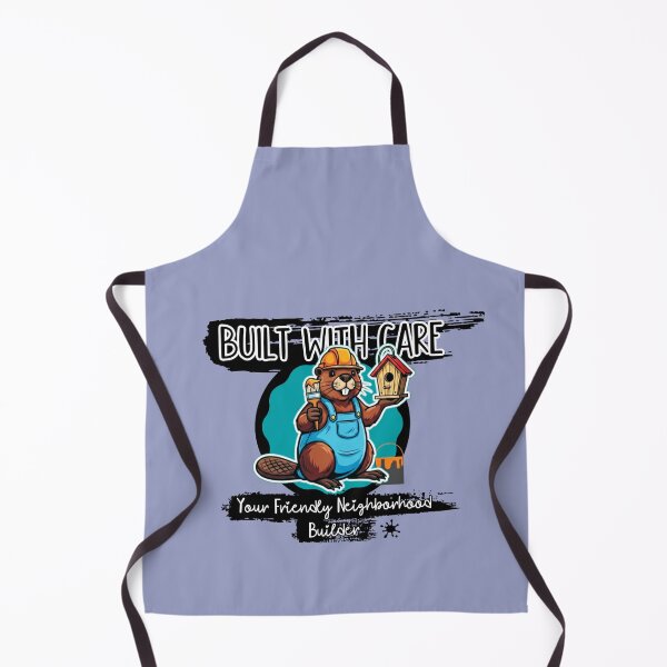 Item preview, Built With Care Beaver Builder Cartoon designed and sold by mackyartsstudio.