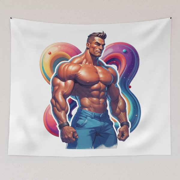 Item preview, Sticker - Decal - Surreal Power: Neon Physique #170 designed and sold by ForeverPrintsOK.