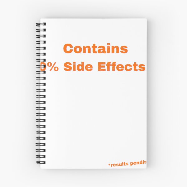 Item preview, Contains 0% Side Effects designed and sold by Pop, Culture and Stuff.