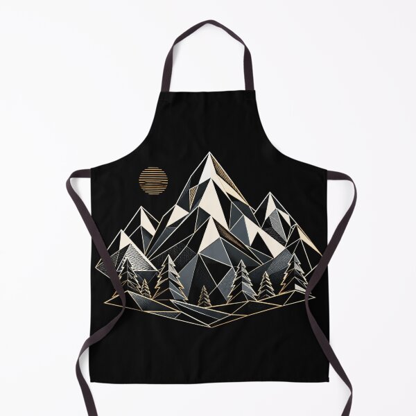Item preview, Geometric Mountain Pine Forest Outdoor Graphic designed and sold by curiouschimp.