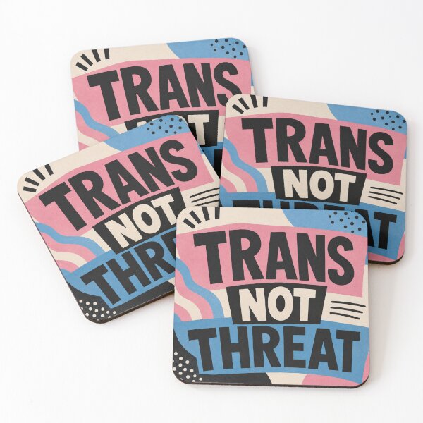 Item preview, Trans Not Threat designed and sold by StudioSnehaSomani4.