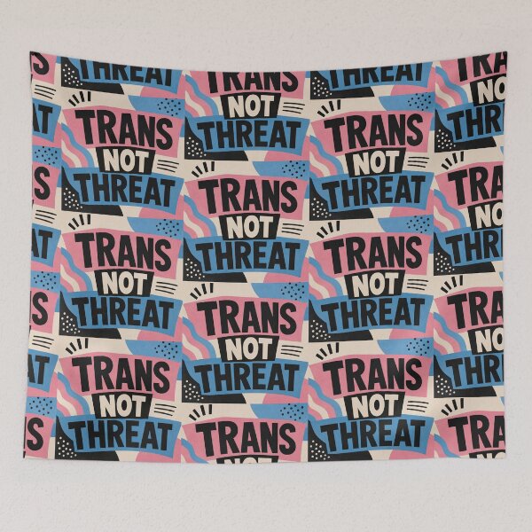 Item preview, Trans Not Threat designed and sold by StudioSnehaSomani4.