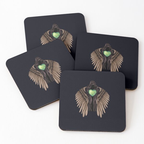 Item preview, Angel of Death Green Heart Gothic Art | Dark Romance Grim Reaper Design designed and sold by TheMysticNook.