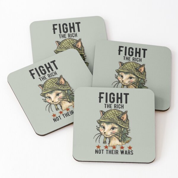 Item preview, Fight the Rich Not Their Wars designed and sold by IllustrateAllie.
