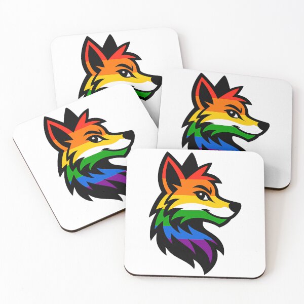 Item preview, LGBTQ Furry Pride Fox Logo designed and sold by BlueBullBazaar.