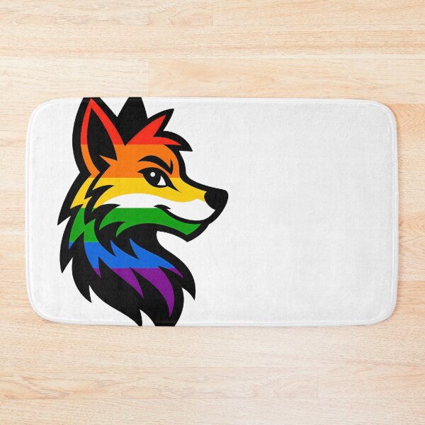 Item preview, LGBTQ Furry Pride Fox Logo designed and sold by BlueBullBazaar.