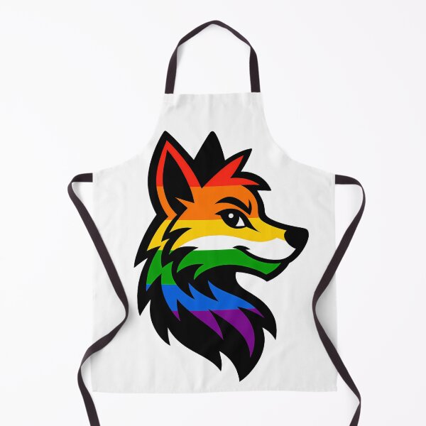 Item preview, LGBTQ Furry Pride Fox Logo designed and sold by BlueBullBazaar.