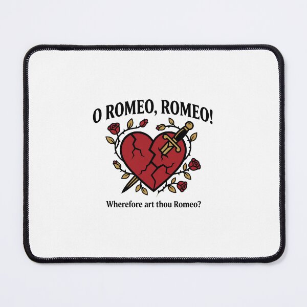 Item preview, Romeo and Juliet O Romeo Romeo Heart Dagger Design designed and sold by Fenay Designs.