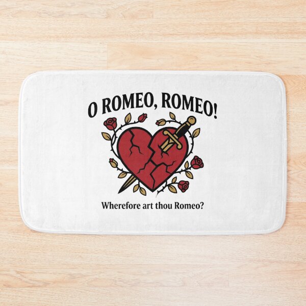 Item preview, Romeo y Julieta O Romeo Romeo Corazón Daga Diseño designed and sold by Fenay Designs.