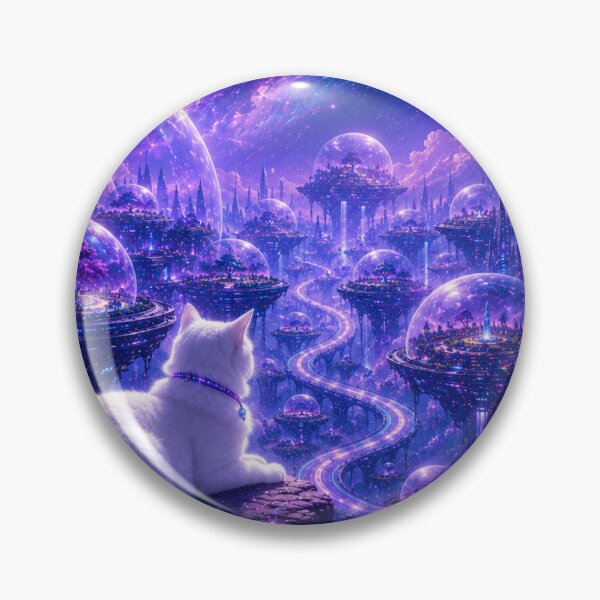Item preview, Future Cat Dreamscape Bubble Dome Galaxy Kingdom designed and sold by Mindworx21.
