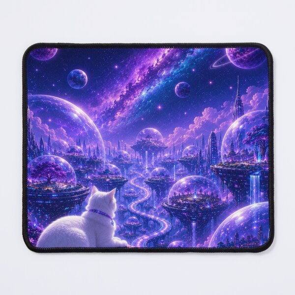 Item preview, Future Cat Dreamscape Bubble Dome Galaxy Kingdom designed and sold by Mindworx21.
