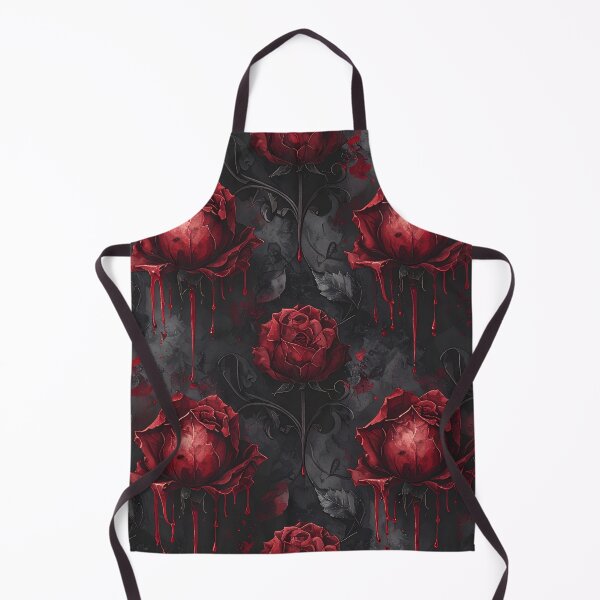 Item preview, Dark Romantic Wilting Rose Charcoal Seamless Pattern designed and sold by Grainwork.