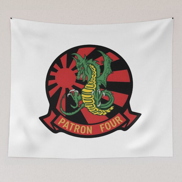 Item preview, Emblem of United States Navy Patrol Squadron Four (VP-4) "Skinny Dragons" designed and sold by CharlieDesings.
