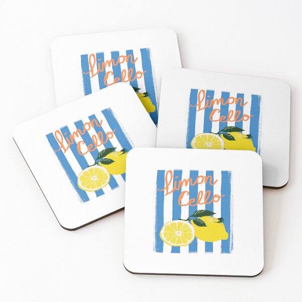 Item preview, Limoncello Lemon Vibes – Cute Blue & Yellow Citrus Illustration designed and sold by EVESTUDIOART.
