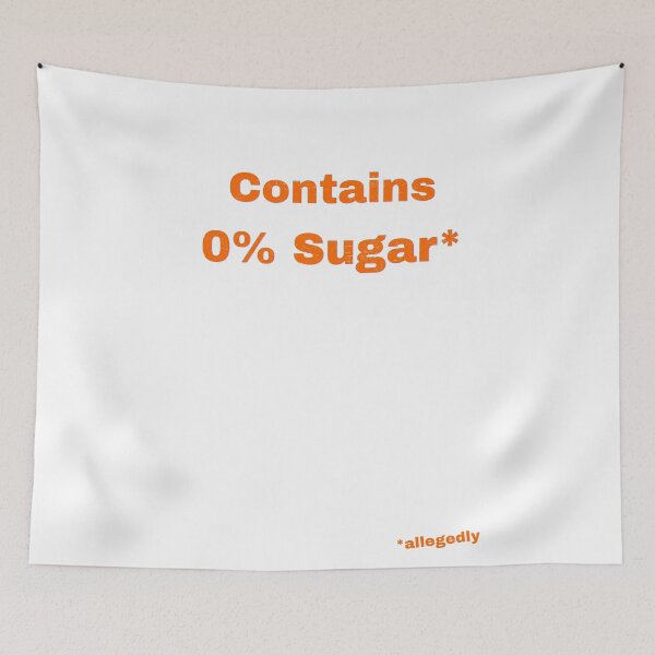 Item preview, Contains 0% Sugar designed and sold by Pop, Culture and Stuff.