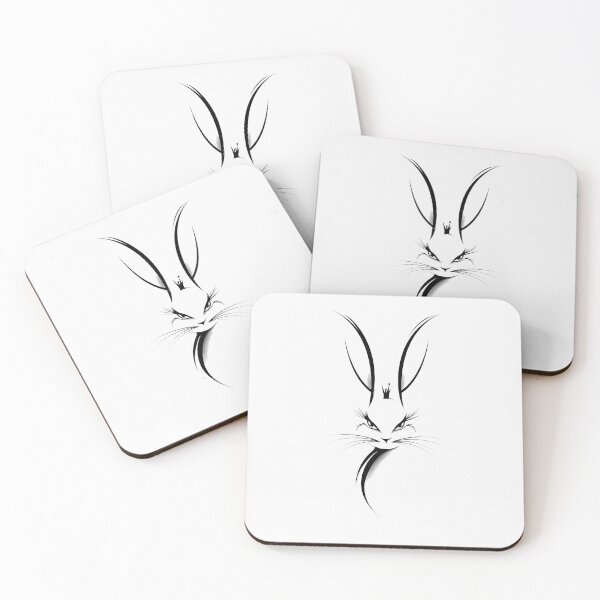 Item preview, Sassy Crowned Bunny Queen Minimalist Art designed and sold by PixelQ.