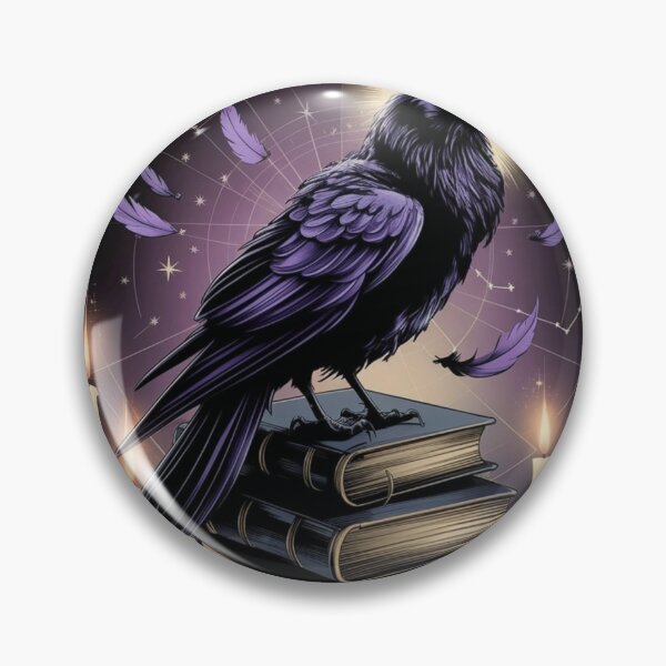 Item preview, Raven Scholar on Arcane Book Stack designed and sold by Vectraxos.