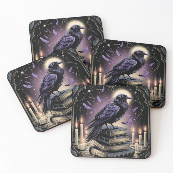 Item preview, Raven Scholar on Arcane Book Stack designed and sold by Vectraxos.