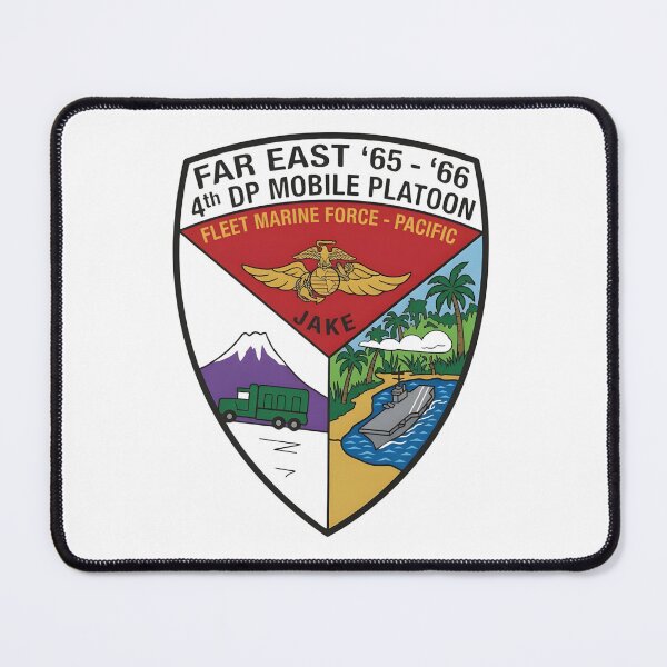 Item preview, Insignia of the 4th DP Mobile Platoon, Fleet Marine Force - Pacific (Far East '65 - '66) designed and sold by CharlieDesings.