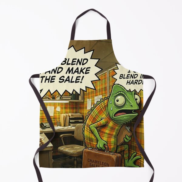 Item preview, Funny Chameleon Salesman Burnout Workplace Humor designed and sold by SoftAuraStudi0.