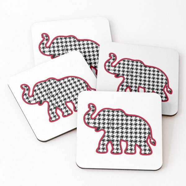 Item preview, Crimson Alabama Elephant Houndstooth Rammer Jammer Design designed and sold by extrisiceye.